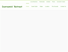 Tablet Screenshot of dunroaminretreat.com